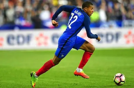 Mbappé sur le terrain