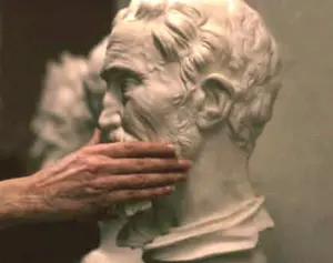 Decouverte tactile des oeuvres par les malvoyants