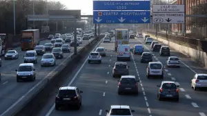embouteillage sur le périphérique de Lille