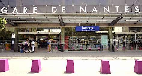 Facade De La Gare De Nantes
