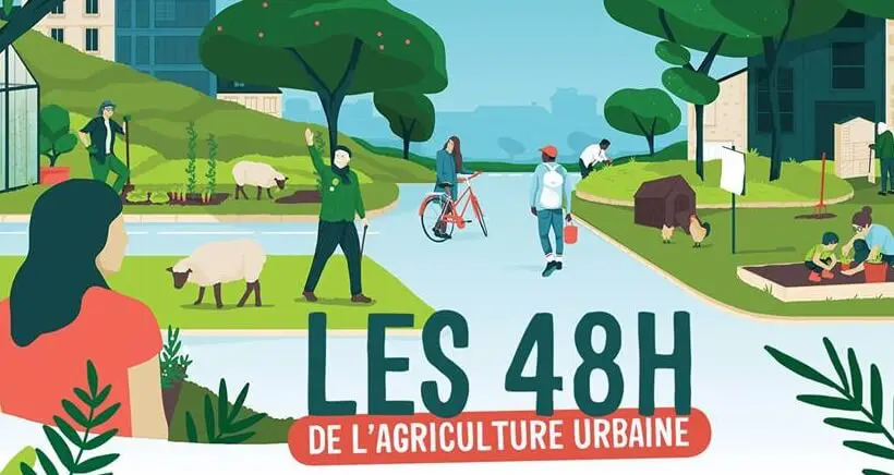 l'affiche des 48 h de l'agriculture urbaine