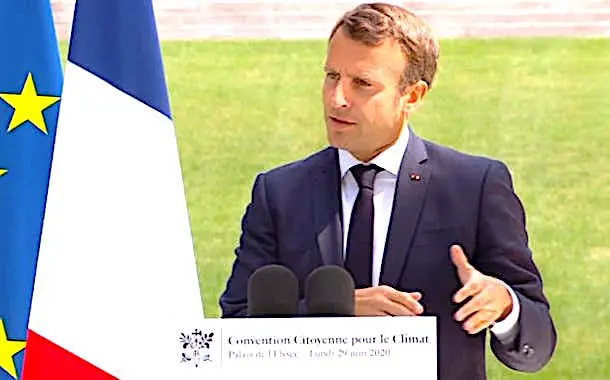 Une approbation globale des propositions de la Convention citoyenne a été la réponse d'Emmanuel Macron.