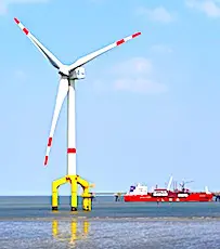 les éoliennes en mer 