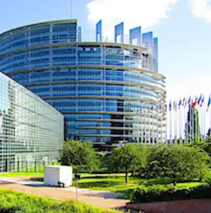 Vue du Parlement européen Les débats au Parlement européen, déjà en cours, constitueront une semaine très dense