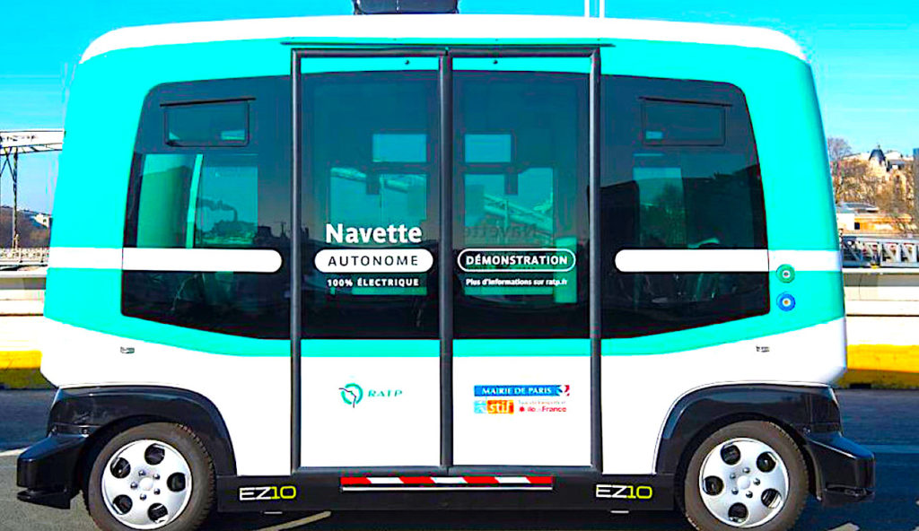 La RATP a inauguré une navette autonome dans le Val-de-Marne