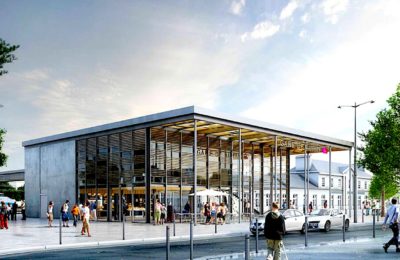 La nouvelle gare d’Auray est un ensemble flambant neuf, favorisant le confort des voyageurs.