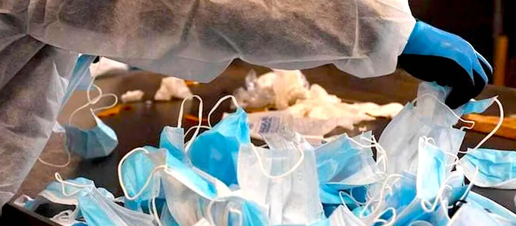 Un recyclage des masques chirurgicaux du groupe Schmidt permet de fournir des accessoires scolaires
