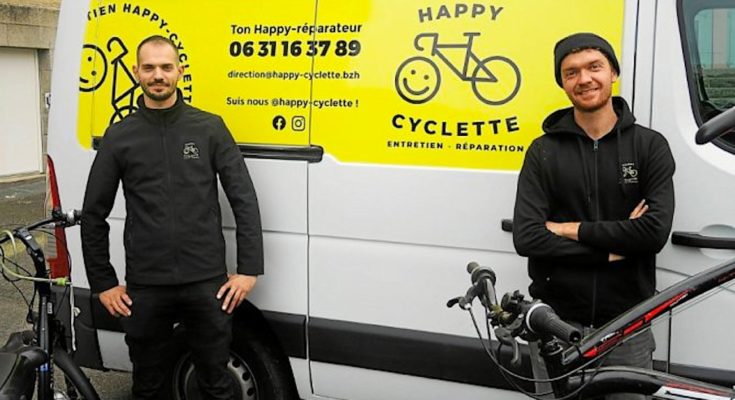 En permettant de faire réparer des vélos à domicile, la startup Happy' Cyclette offre un service qui plaît beaucoup en Bretagne.