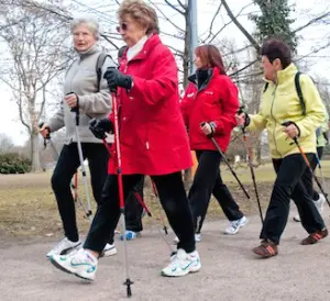 La marche nordique pour les seniors est une activité très bénéfique pour leur santé, car elle permet un entretien global en douceur.