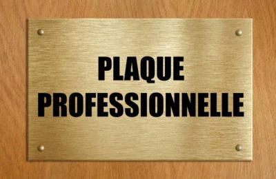 Comment concevoir une plaque professionnelle