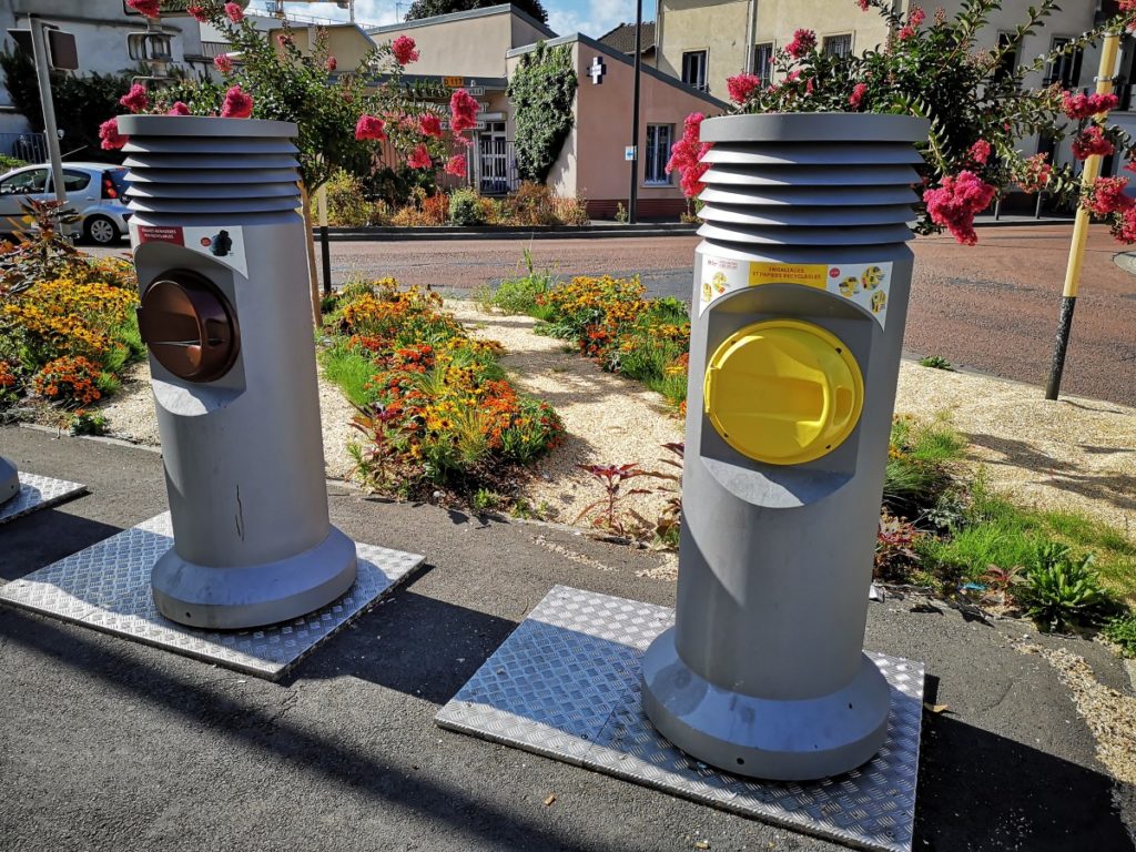 bornes de collecte pneumatique de déchets