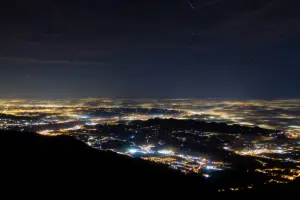 Pollution Lumineuse en France.