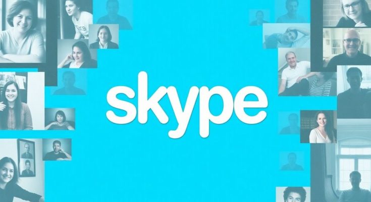 Collage de souvenirs de Skype et son logo emblématique.