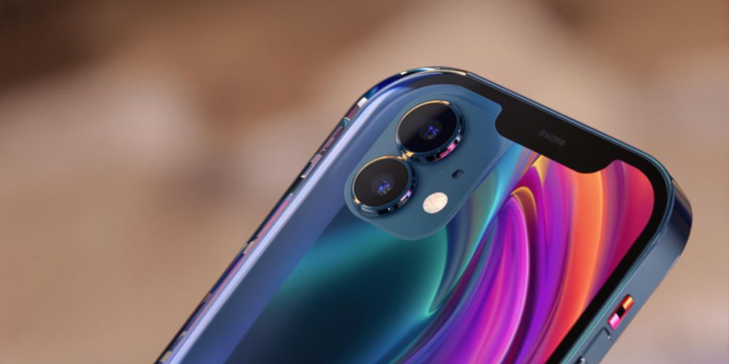 Nouvel iPhone 16e sur fond flou élégant.