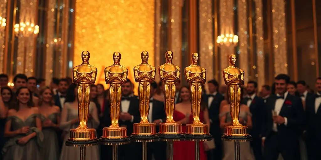 Célébration de 'Anora' avec cinq statuettes dorées.