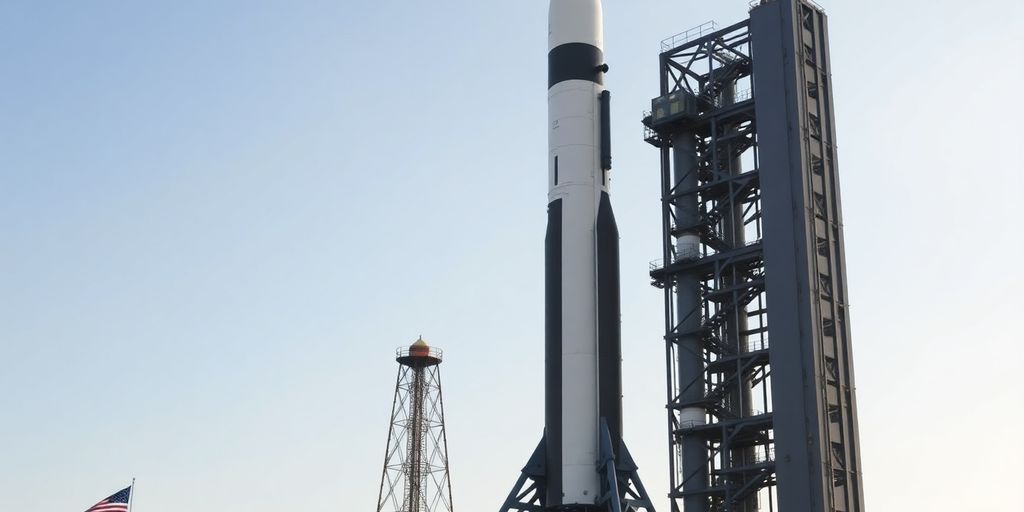 Lancement de la fusée Ariane 6 au sol.