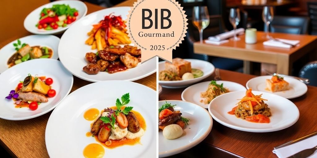 Dishes du Bib Gourmand 2025, trésors culinaires à savourer.