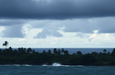 Paysage de Madagascar sous la tempête tropicale JUDE.