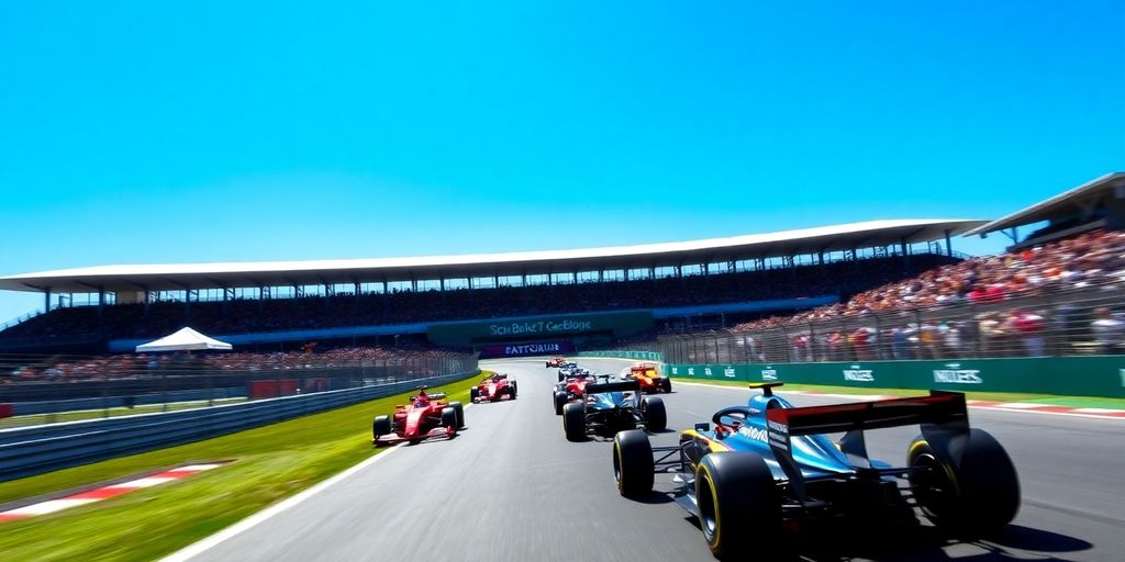 Circuite du Grand Prix d'Australie avec des voitures de course.