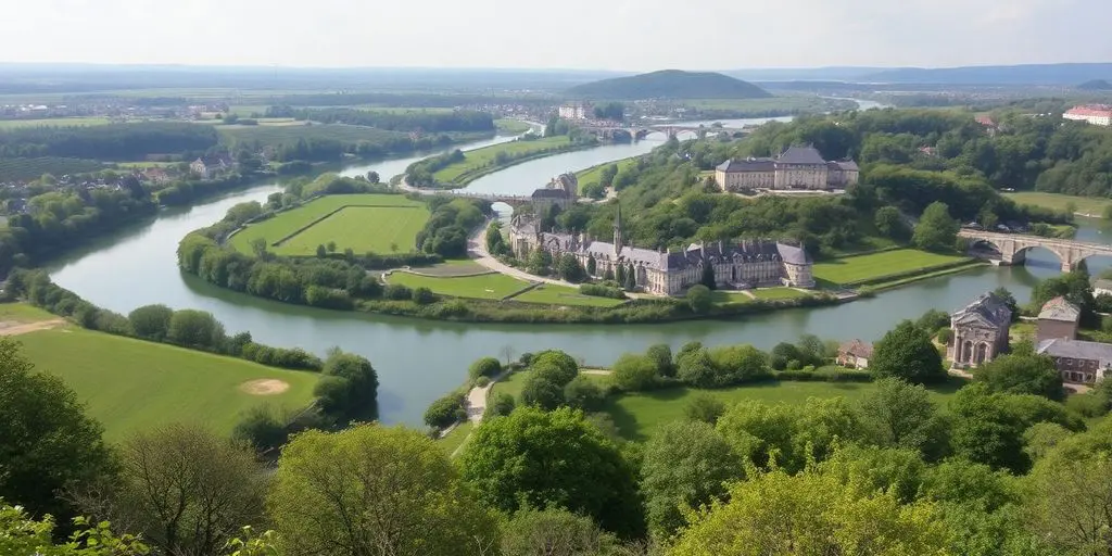 Landschaft der Vendée mit Natur und historischem Erbe.