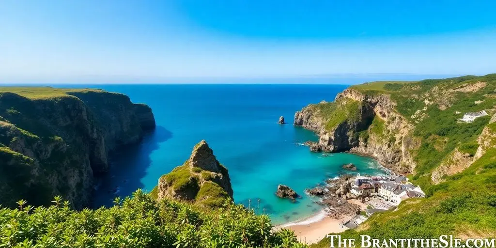 Scène côtière du Finistère sud en Bretagne.
