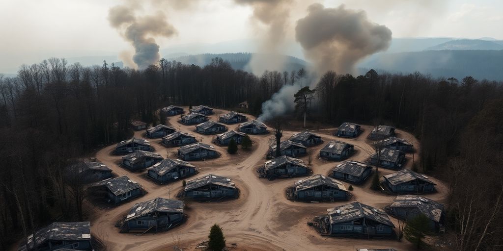 Destruction des bungalows par un incendie tragique.