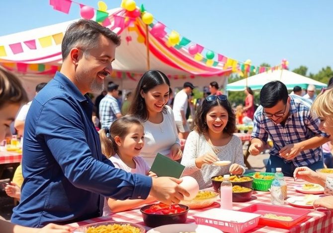 Fête de l’Ascension en famille et entre amis à l'extérieur.