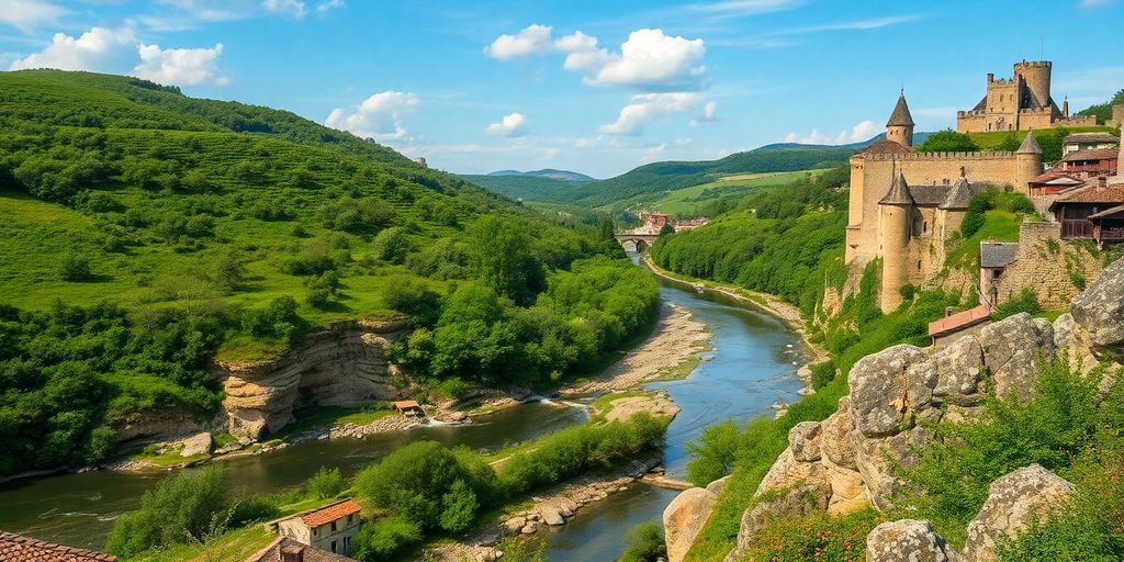 Visite insolite en Dordogne avec paysages et châteaux.