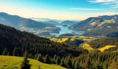 Paysage magnifique des montagnes du Jura en été.