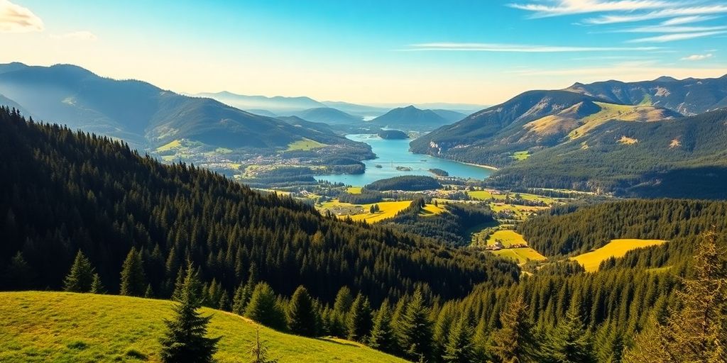 Paysage magnifique des montagnes du Jura en été.