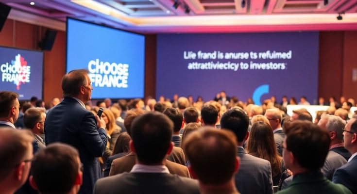 Laurent Saint-Martin lors du sommet Choose France.