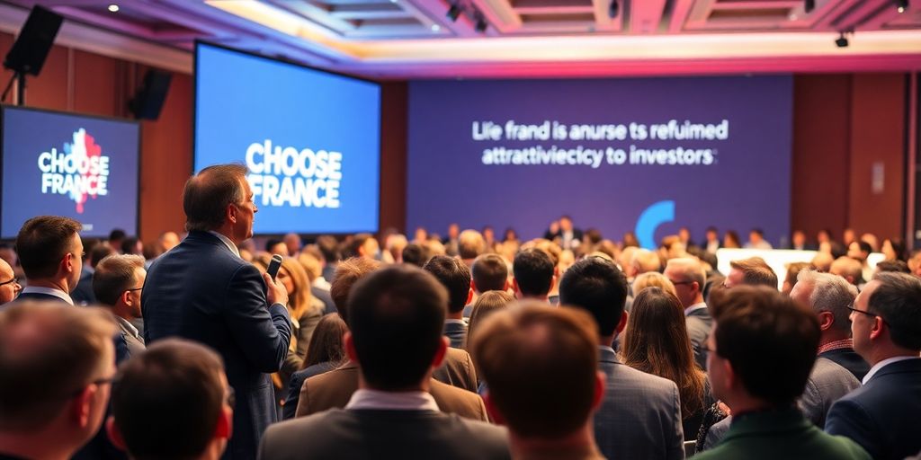 Laurent Saint-Martin lors du sommet Choose France.