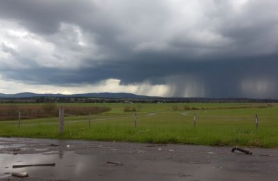 Ciel orageux et inondations dans le Var.