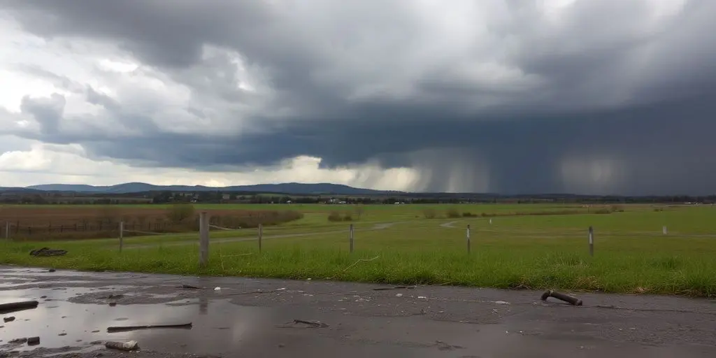 Ciel orageux et inondations dans le Var.