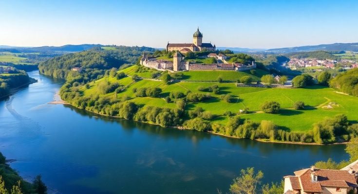 Beauté naturelle du Doubs avec collines et rivières pittoresques.