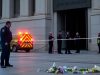 Scène tragique près du musée juif à Washington.