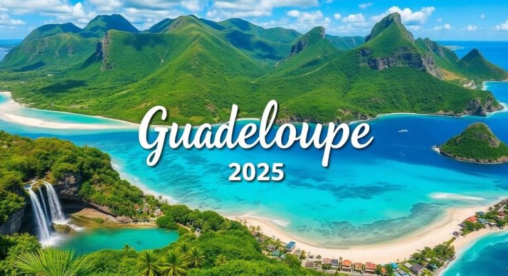 Montage des paysages incontournables de la Guadeloupe.