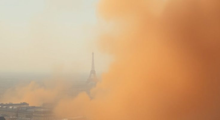 Fumée Canadienne atteignant la France.
