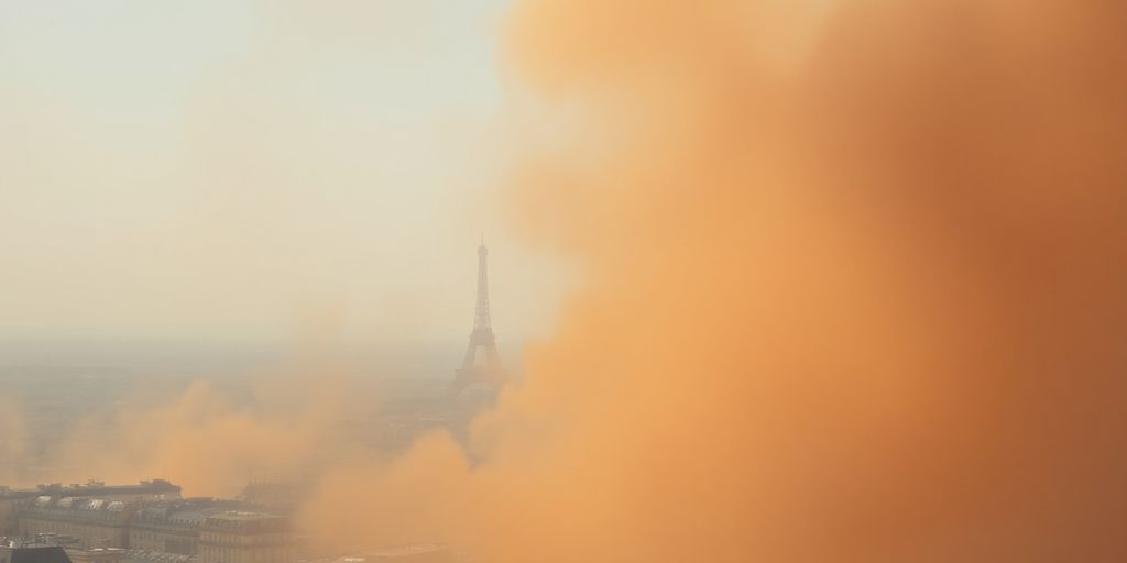 Fumée Canadienne atteignant la France.