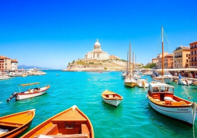 Vieux-Port de Marseille avec Notre-Dame de la Garde