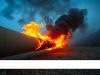 Pipeline endommagé, flammes, Bouches-du-Rhône