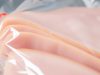 Jambon sous vide avec étiquette d'avertissement de listeria
