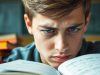 Adolescents stressés devant un examen de physique-chimie