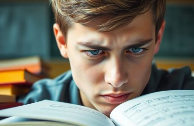 Adolescents stressés devant un examen de physique-chimie