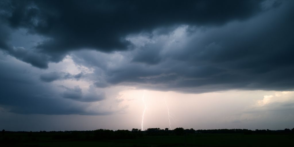 Carte de France orages foudre nuages sombres
