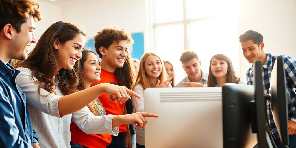 Jeune étudiant souriant avec des livres