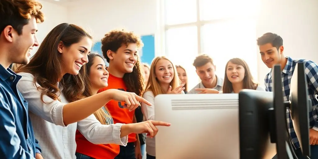Jeune étudiant souriant avec des livres