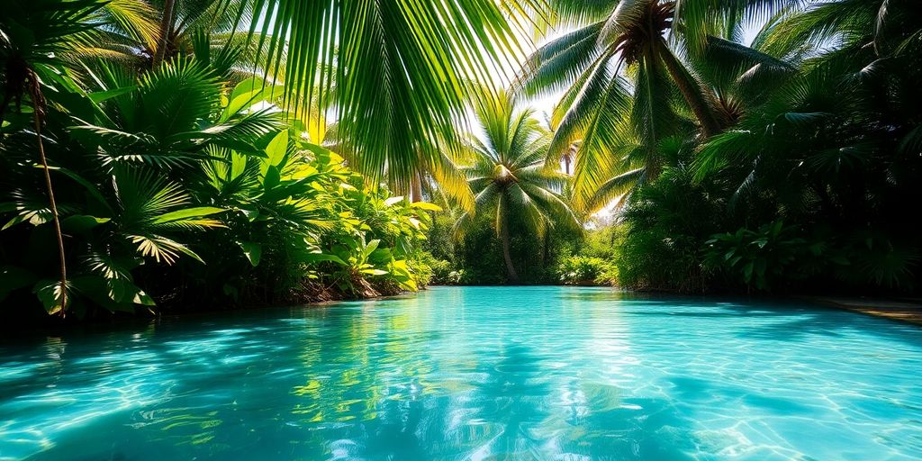 Baignade naturelle Mayotte, paysages luxuriants