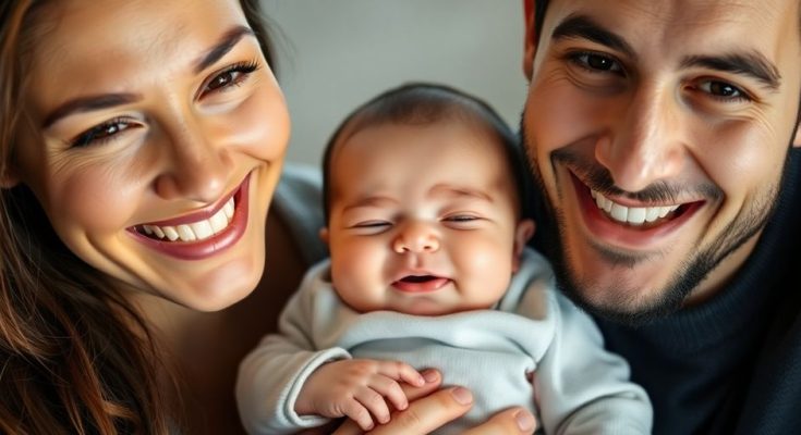 Famille heureuse avec un jeune enfant