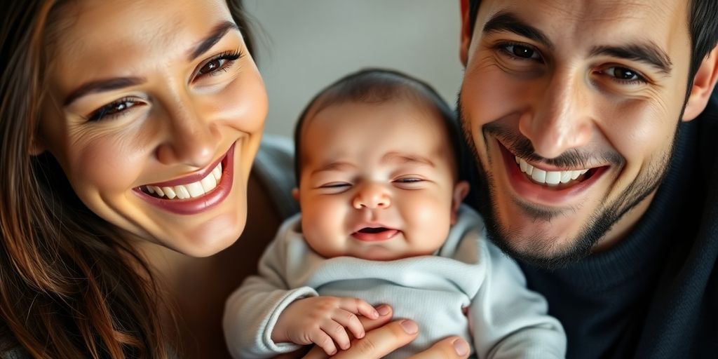 Famille heureuse avec un jeune enfant